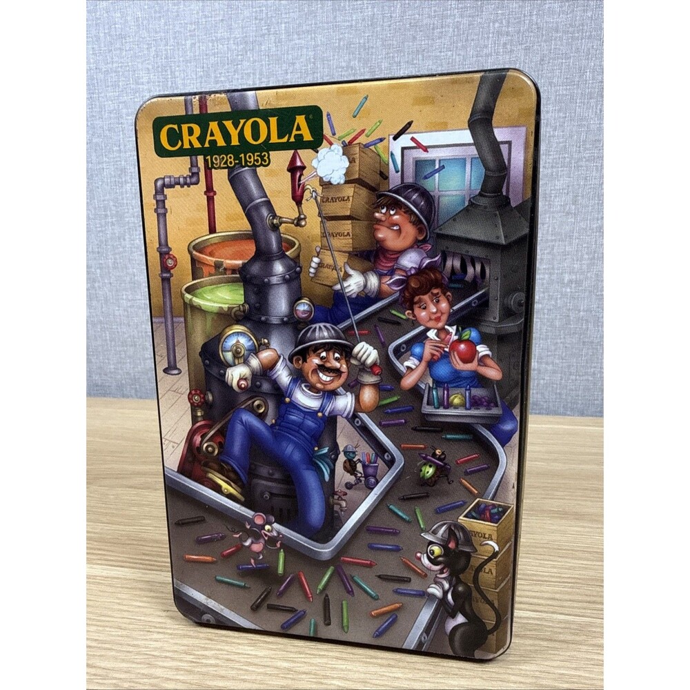 Crayola 2003 100th Anniversary Tin 1928-1953 Good Condition Collectible Empty